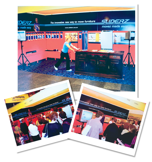 Sliderz launch at the Ideal Home Exhibition, 2003
